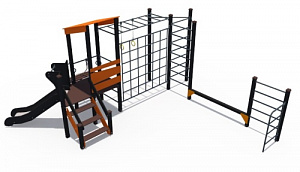 ДИО 10215 Игровой комплекс серии Геометрия (металлический скат Н-900)