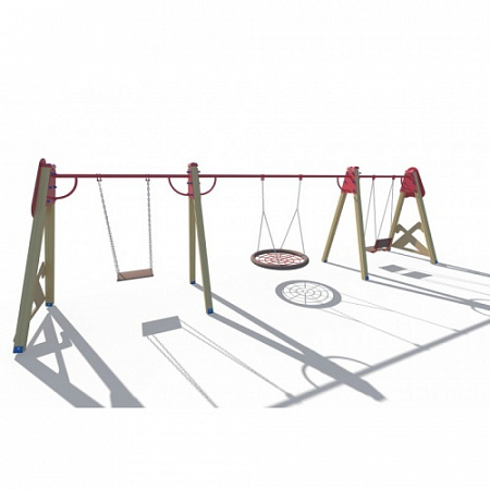 ИО 01240 Качели тройные Дружба