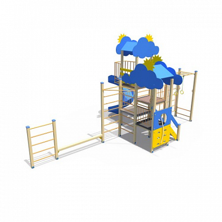 ДИО 04106 Детский спортивно-игровой комплекс с винтовым скатом Н-2000