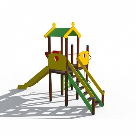 ДИО 04111 Детский игровой комплекс с металлическим скатом Н-1500