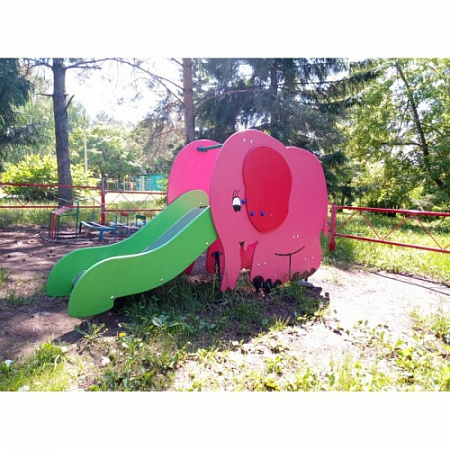 ИО 07080 Горка Слоник Н-620 (металлический скат)