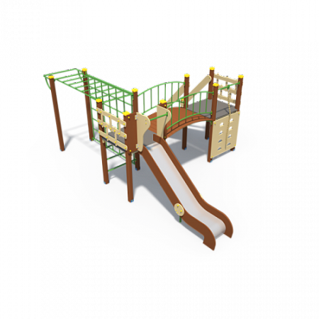 ДИО 04010 Детский игровой комплекс серии Браун в зеленом цвете Н-1200