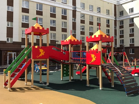 ДИО 02040 Детский игровой комплекс серии империя "Замок" Н-1500 и Н-900