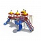 ДИО 02041 Детский игровой комплекс серии империя "Замок 2" Н-900 и винтовой скат Н-2000