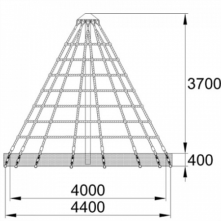СДО 08010 Игровая сетка Конус