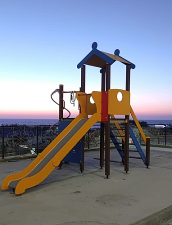 ДИО 04111 Детский игровой комплекс с металлическим скатом Н-1500