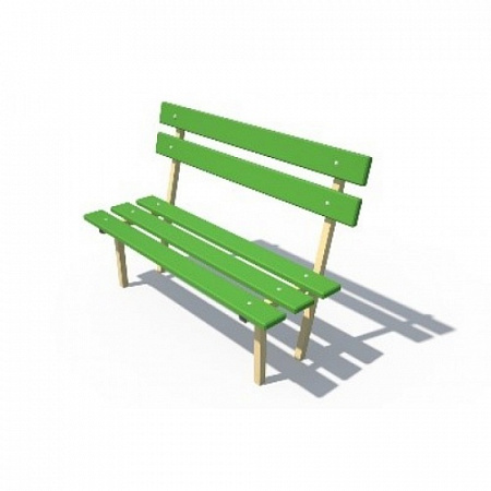 ДХО 06250 Скамья Лужайка со спинкой