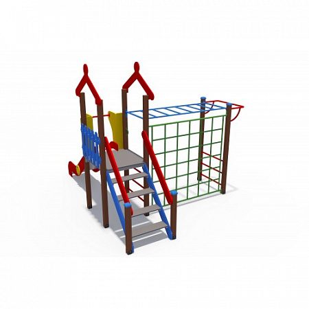 ДИО 04109 Детский игровой комплекс с металлическим скатом Н-1200