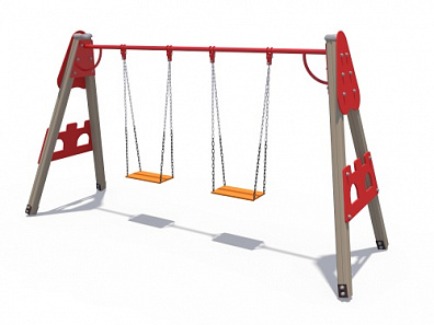 ИО 01061 Качели деревянные Крепость