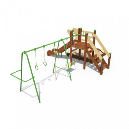 ДИО 04020 Детский игровой комплекс серии Браун с кольцами Н-1200