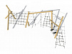 Спортивно-игровой комплекс с переходами (в виде канатных лазов)