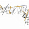 Спортивно-игровой комплекс с переходами (в виде канатных лазов)