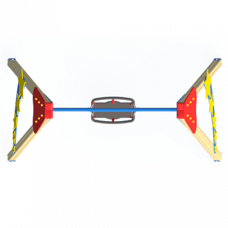 ИО 01080 Качели Звездочет деревянные с сиденьем-люлькой