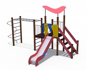 ДИО 10112 Игровой комплекс (Бумеранг с металлическим скатом Н-1200)