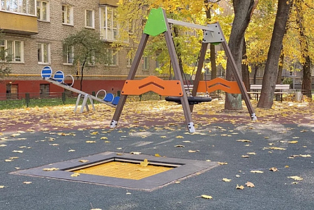 Встраиваемый батут Квадрат 180