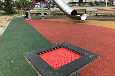 Встраиваемый батут Квадрат 160