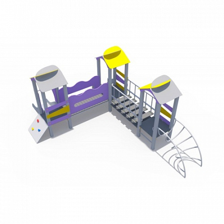 ДИО 10211 Игровой комплекс серии Зефир (металлический скат Н-620)