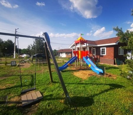 ДИО 02021 Детский игровой комплекс серии империя "Башня с двумя горками" Н-1200