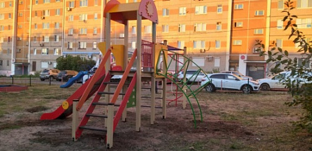 ДИО 03031 Детский игровой комплекс серии солнышко "Игра" (скат металлический) Н-1500