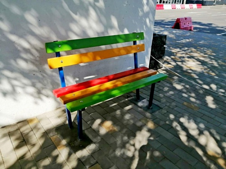 ДХО 06180 Скамья Светофор со спинкой