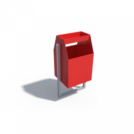 ДХО 01070 Урна металлическая с пепельницей красная