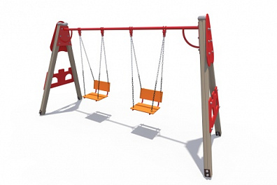 ИО 01060 Качели деревянные Крепость