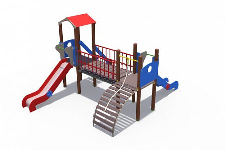 ДИО 13082 Детский игровой комплекс Норд с металлическими скатами Н-1200