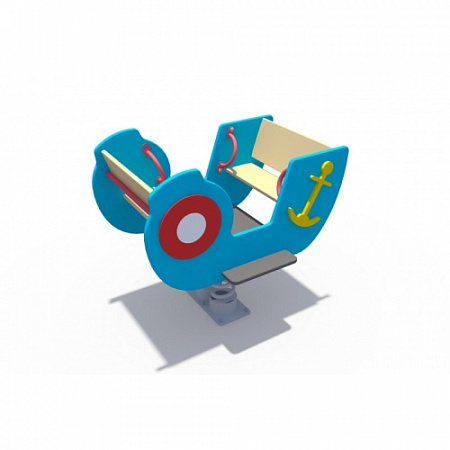 ИО 05411 Качалка на пружине (в виде двухместного кораблика)