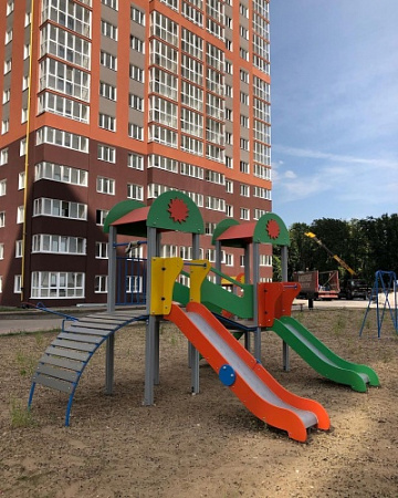 ДИО 03030 Детский игровой комплекс серии солнышко "Зарница" (скаты металлические) Н-1200 и Н-900