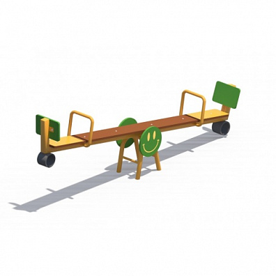 ИО 04074 Балансир коричневый Смайлик серии Май.