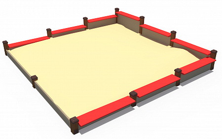 ИО 02445 Песочница (с лавочками)