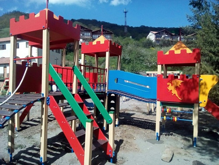 ДИО 02040 Детский игровой комплекс серии империя "Замок" Н-1500 и Н-900