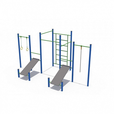 СОВ 04503 Кроссфит (со скамьями для пресса и турниками)