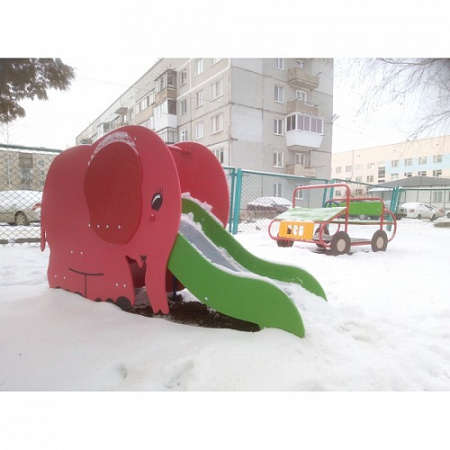 ИО 07080 Горка Слоник Н-620 (металлический скат)