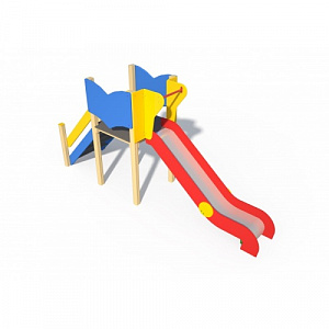 ИО 07060 Горка Детство Н-1500 (металлический скат)