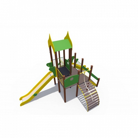 ДИО 04070 Детский игровой комплекс серии Браун Островок Н-900,1500