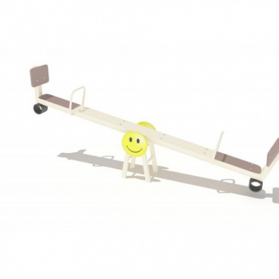 ИО 04070 Балансир коричневый Смайлик