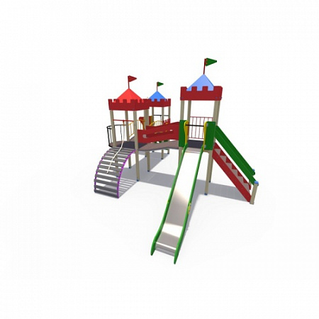 ДИО 02071 Детский игровой комплекс серии империя "Форт-2" Н-1200 и Н-1500