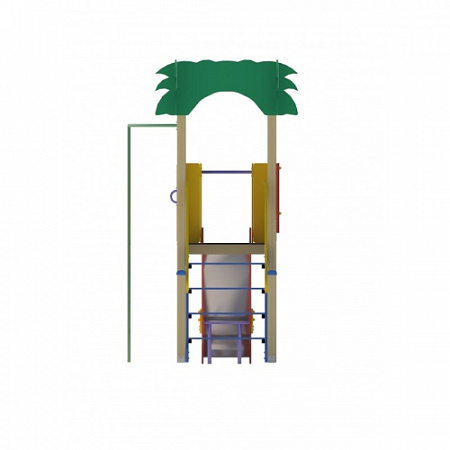 ДИО 02080 Детский игровой комплекс серии джунгли "Рио" Н-1200 (металлический скат)