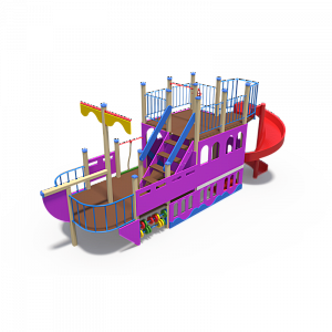 ДИО 13040 Детский игровой комплекс Путешественник Н-2000 (винтовой скат)