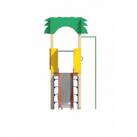 ДИО 02080 Детский игровой комплекс серии джунгли "Рио" Н-1200 (металлический скат)