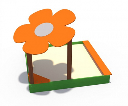 ИО 02443 Песочница (с навесом Цветок)