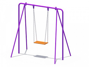 ИО 01100 Качели на металлических стойках с сиденьем без спинки