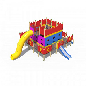 ДИО 13050 Детский игровой комплекс Дворец чудес Н-2000 (пластиковая труба) и Н-750