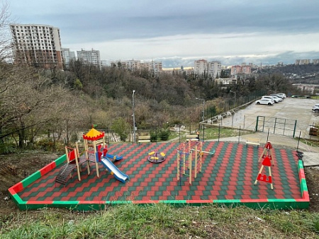 ДИО 02021 Детский игровой комплекс серии империя "Башня с двумя горками" Н-1200