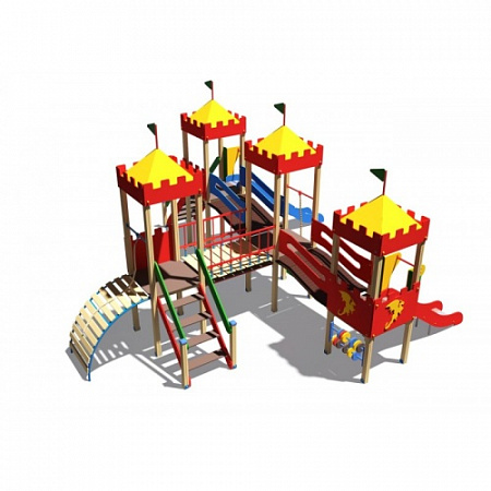 ДИО 02040 Детский игровой комплекс серии империя "Замок" Н-1500 и Н-900