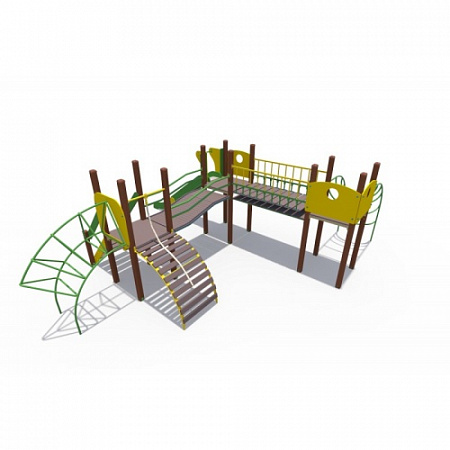 ДИО 04060 Детский игровой комплекс серии Браун Придворье Н-1500