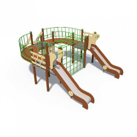 ДИО 04050 Детский игровой комплекс серии Браун Встречные мосты Н-1200