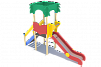 ДИО 02080 Детский игровой комплекс серии джунгли "Рио" Н-1200 (металлический скат)