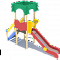 ДИО 02080 Детский игровой комплекс серии джунгли "Рио" Н-1200 (металлический скат)